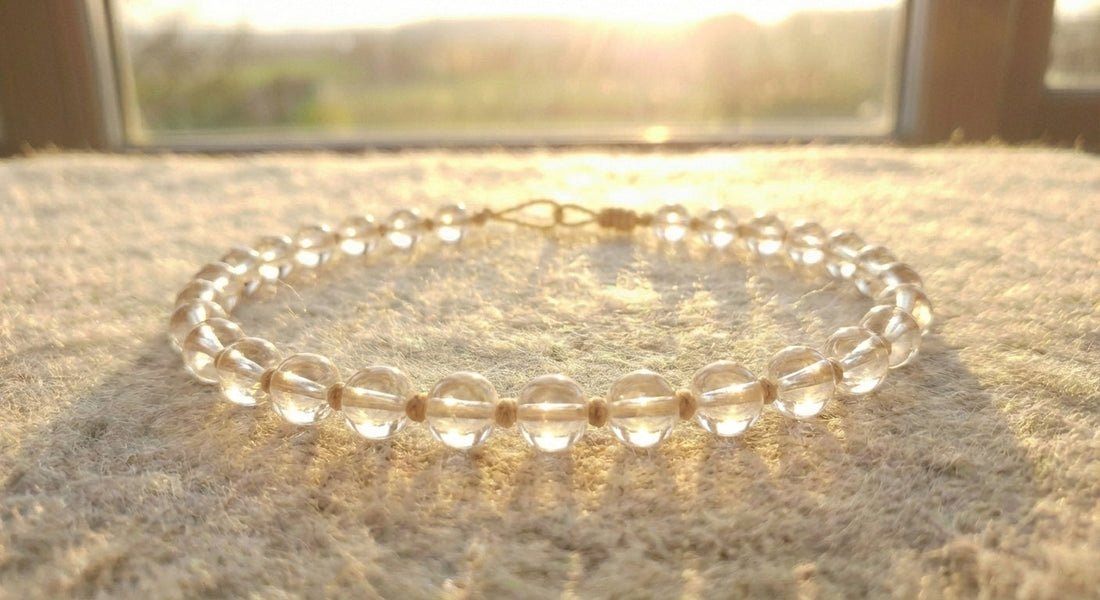 Bergkristall Kette zur Geburt